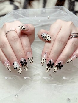 ミハナ(MIHANA )/レオパードフレンチデザイン