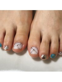 大理石アートネイル