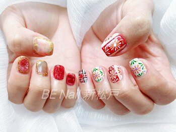 ビーネイル 新松戸(BE NAIL)/痛ネイルめっちゃ可愛い