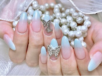 オーラムネイル(Aurum Nail ）)の写真/自慢の高技術でスカルプデビュー♪【長さ出し◎スカルプワンカラー/ラメグラ¥9900】魅惑の指先で女度UP☆