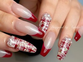 ボルドーツイード＆上品フレンチ