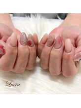 ピンクハートネイル