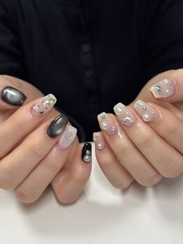 ジゼル 鹿児島中央駅店(GISELe)/アシンメトリーネイル