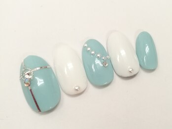 ピーチポット/シェラック&ブライダルネイル