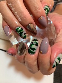 J nail◇カモフラ柄