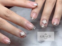 グレース ネイルズ(GRACE nails)/ガラスフレンチ