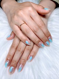 ニュアンスクリアネイル♪