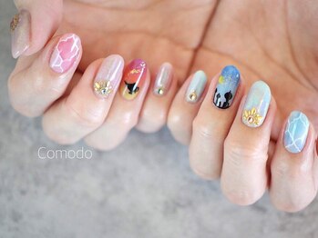ネイル アトリエ コモード(nail atelier Comodo)/絵画ネイル [アラジン]