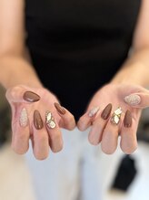 ゴレラ(gorella)/ワンカラー/茶色×ゴールド