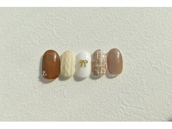 ツイード×ニット