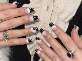 レトロ　ドット　フレンチ