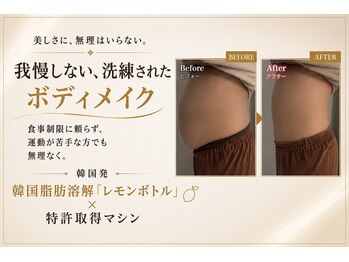 メディカルエステ ユウ(Yuu)の写真/韓国痩身で一回でも変化！脂肪分解レモンボトルで二の腕、お腹、太ももなどガリ痩せ◎