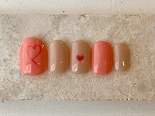 カラ ネイル 中津店(calla nail)/ガーリー♪ハートネイル