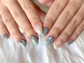 ちぐはぐブルーネイル
