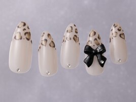 ヒョウ柄フレンチリボン　￥8480