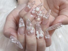 スカルプ/ヒョウ柄/クロム