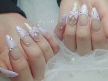エムズネイル 敦賀店の雰囲気（長さだし10本×持ち込みアート お任せください♪）