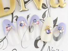 ネイルサロン ディーバ ギンザ(Nail salon Diva GINZA)/パープルフレンチ￥8500