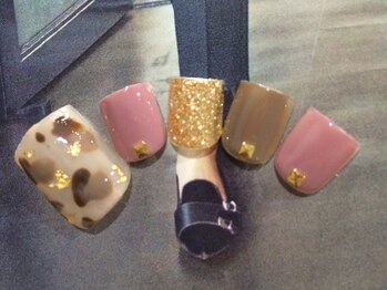 ネイルサロン リリオ(Nail Salon Ririo)/カモフラフットネイル