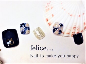 ネイルサロン フェリーチェ(felice)/【定額フットネイル】¥8500
