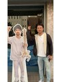 鍼灸整体院 陽(HARU) 店舗前自身等身大パネルと笑かれこれ7年頑張ってくれています!