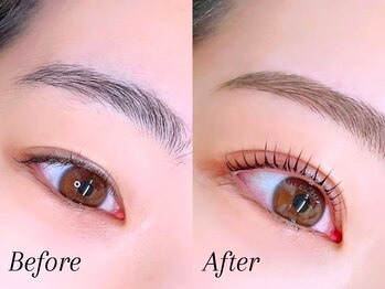 ミーナ 鍋島店(mina)/アイブロウWAX＋まつ毛パーマ上