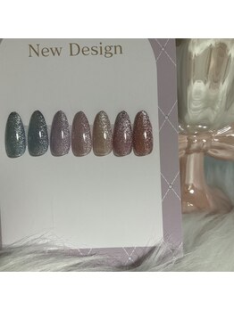 ハニーネイル(Honey nail)/キラッと輝くフラッシュネイル♪