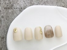 マリー ネイルズ いわきラトブ店(MARIE NAILS)/ホワイト &nbsp;新規6600円税込 0501b