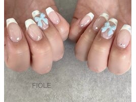お花フレンチネイル