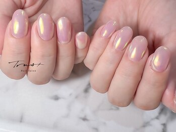 フィルインでオーロラネイル