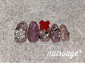 ネイル―ジュ 札幌大通店(nairouge*)の写真/クリスマス～お正月,そして成人式へ―1年の締めくくりと新しい始まりを華やかなデザインで彩ります♪