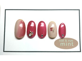 ネイルアンドアイ ミント(nail＆eye mint)/4月キャンペーンネイル