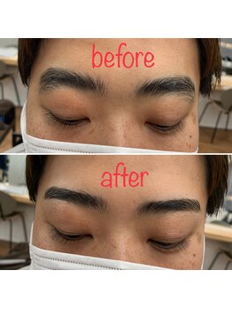 メンズビューティーカフェザパーム 大阪梅田(MEN'S BEAUTY CAFE×THE PERM)/パーマに合うメンズ眉毛Wax