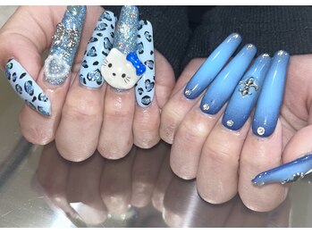 エアブラシとキティの超ロング