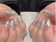 アイスタジオ アンド タブルネイル 梅田店(EYE STUDIO&W NAIL)/あじさい大人梅雨ネイル
