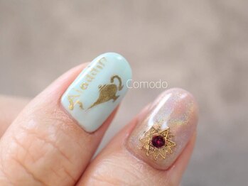 ネイル アトリエ コモード(nail atelier Comodo)/絵画ネイル [アラジン]