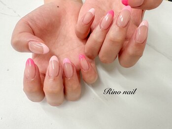 リノ ネイル(Rino nail)/春フレンチ 70430