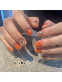 リッシュ(RICHE)/オレンジ×ブラウンベージュ