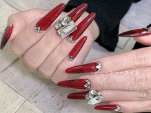 トゥートゥー(TOUTOU)/赤xダイヤモンドVカット