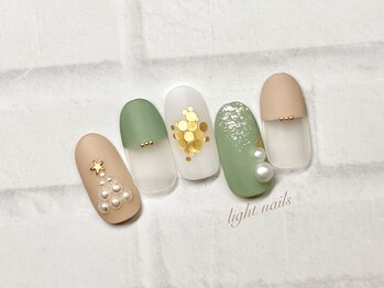 ライト ネイルズ ニシノミヤ(light nails NISHINOMIYA)/クリスマスネイル☆