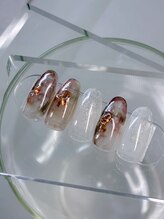 エクステ ネイル アイラッシュ サルサグレイス 津田沼店(SALSA GRACE)/定額べっ甲ニュアンスデザイン