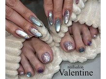 ネイルサロン ヴァレンタイン(nailsalon Valentine)/水色のマグネットがかわいい