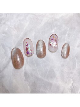 ルピナス(Lupinus)/ピンクギャラクシーネイル♪