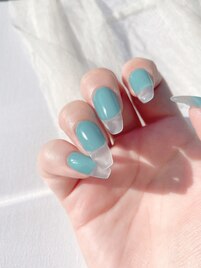 夏っぽ☆クリアフレンチスカルプ