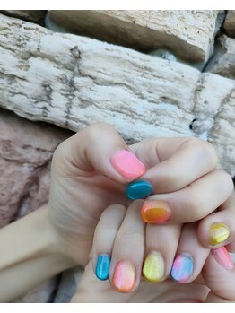 フラワーネイル 古河店(Fleur nail)/カラフルマグネット