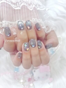 ファラウェイネイル(Faraway nail)/マグネットフレンチネイル☆