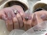 【Hand/長さだし】チップ10本/ワンカラーorラメグラ＋パーツ2本