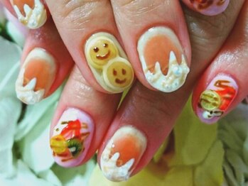 お客様オーダー食べ物ネイル
