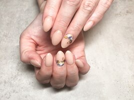 【ハンド】花柄×ヌーディー
