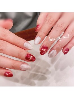 ハーティーネイル hearty nail 溝の口店/ラグジュアリーなネイル